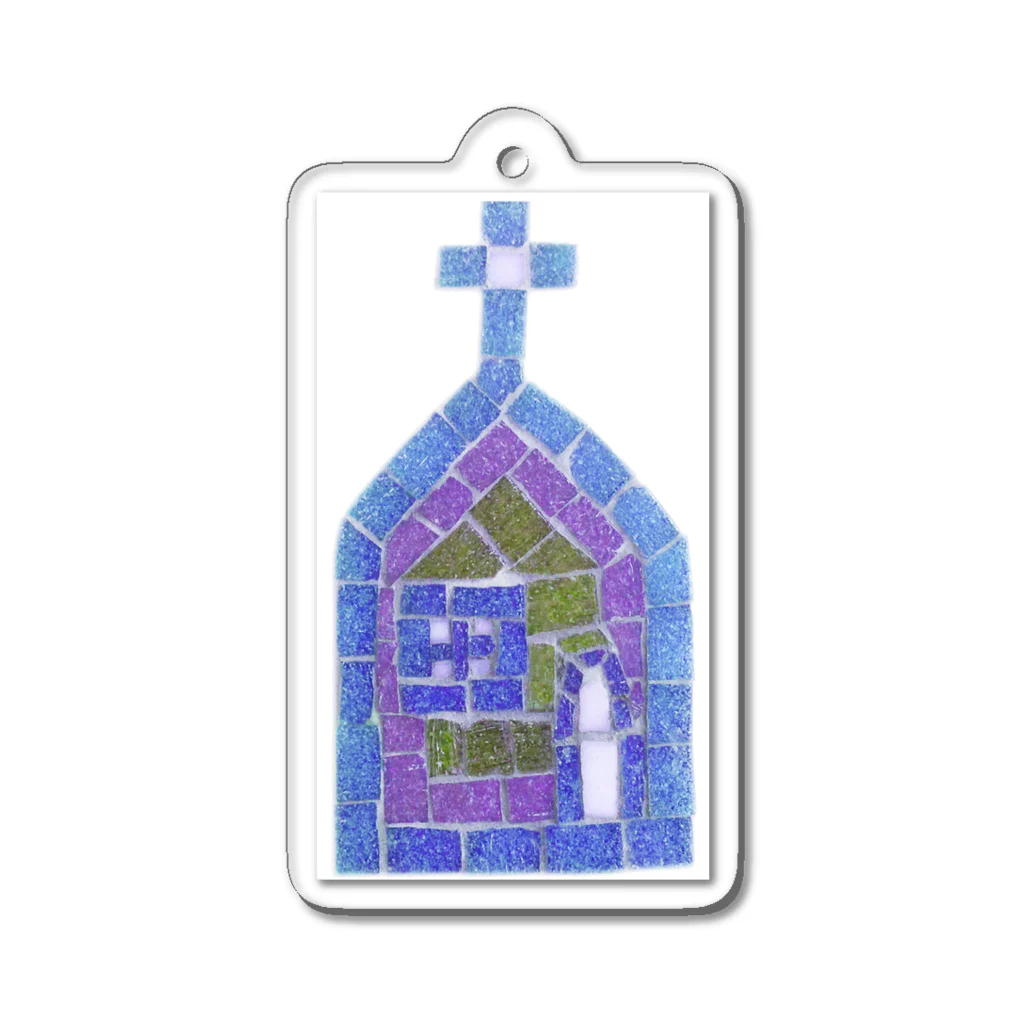 mosaic-storyのchurch of mosaic Acrylic Key Chain