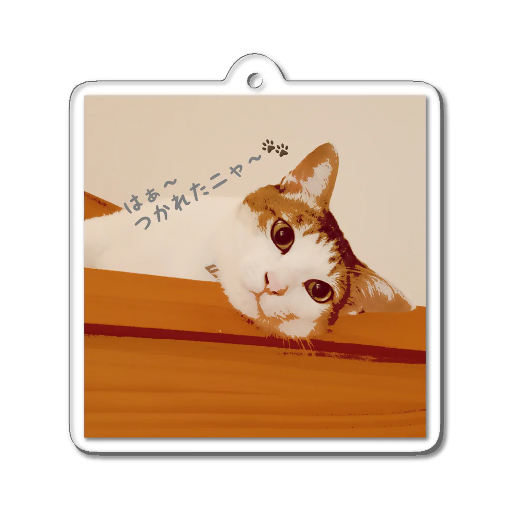 Kitty-Kitty(キティキティ)のお疲れ猫ちゃん Acrylic Key Chain