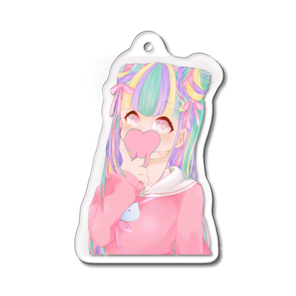 なしかのカラフルゆめかわちゃん Acrylic Key Chain