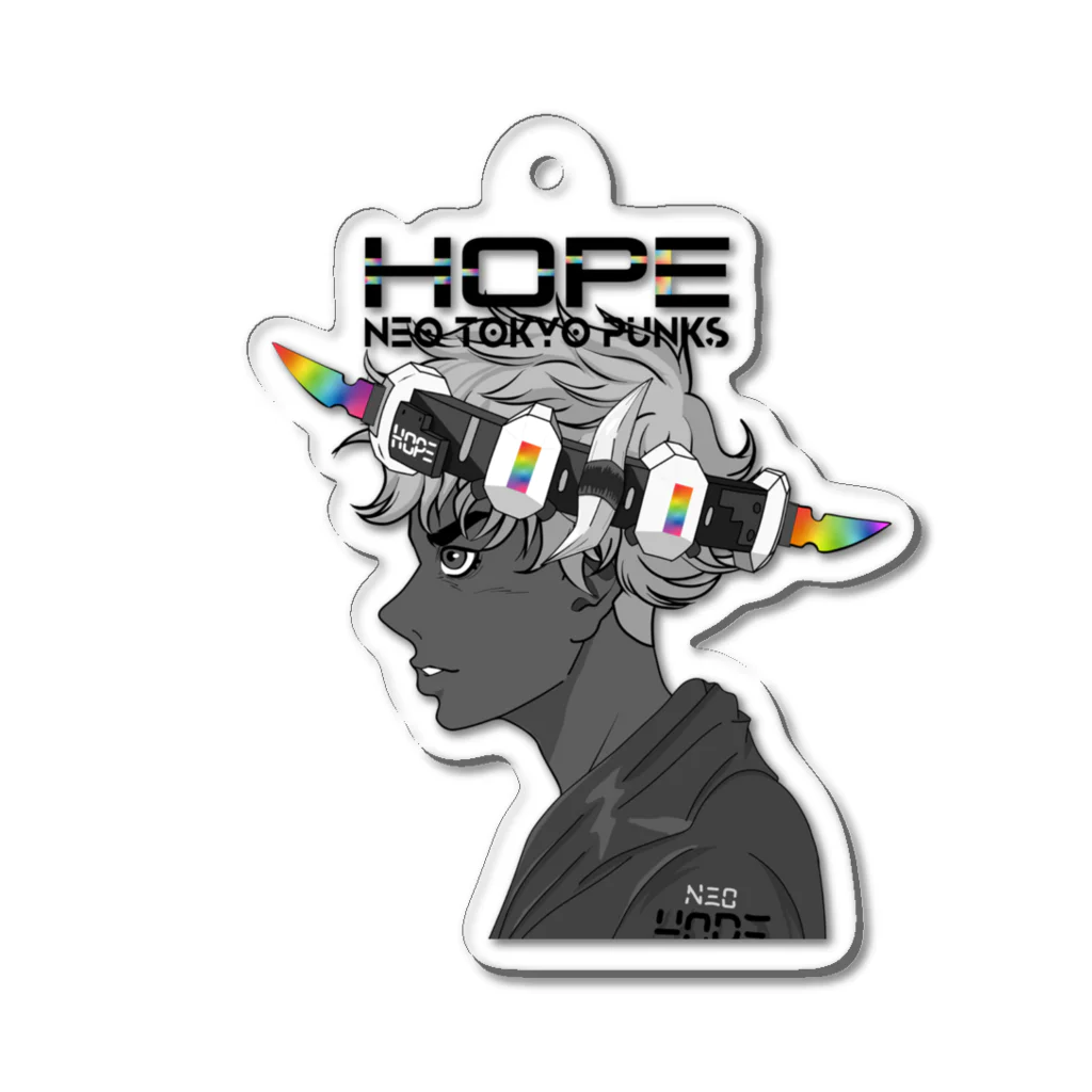 VΞDRA ART WORKSのNTP Guild HOPE - Statue of Liberty Punks / Man Acrylic Key Chain