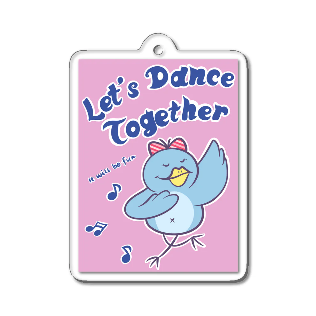  Millefy's shopのLet’s Dance Together Acrylic Key Chain