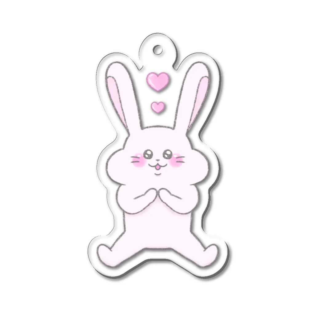 BARUのお店🌷のウサピョン Acrylic Key Chain