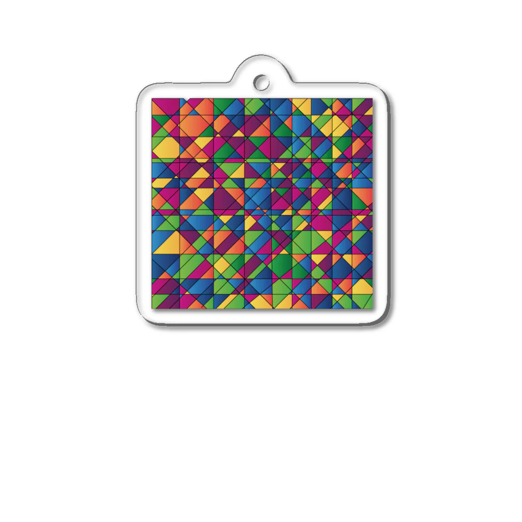 Contemporary　ArtのRandom color Acrylic Key Chain