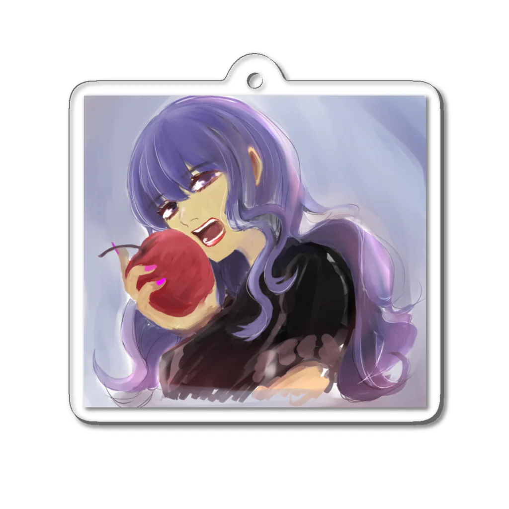 100menの林檎姫 Acrylic Key Chain