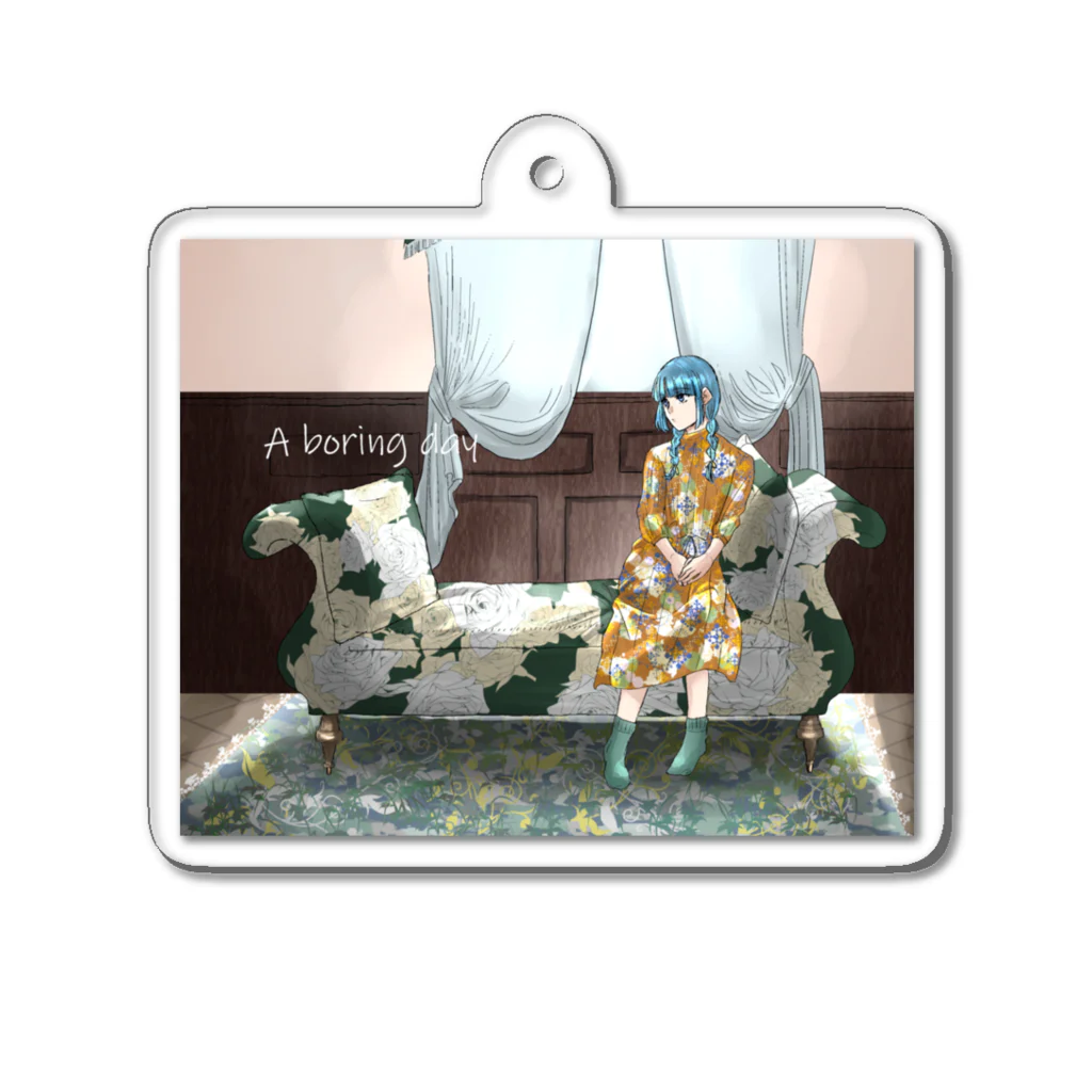 100menのa boring day Acrylic Key Chain