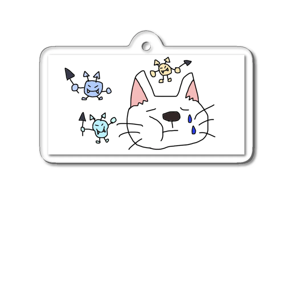 ほっこりの虫歯ニャン3 Acrylic Key Chain