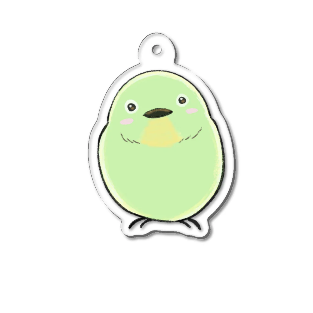 ふくふくSHOPのめじろー手描き風小鳥グッズシリーズー Acrylic Key Chain