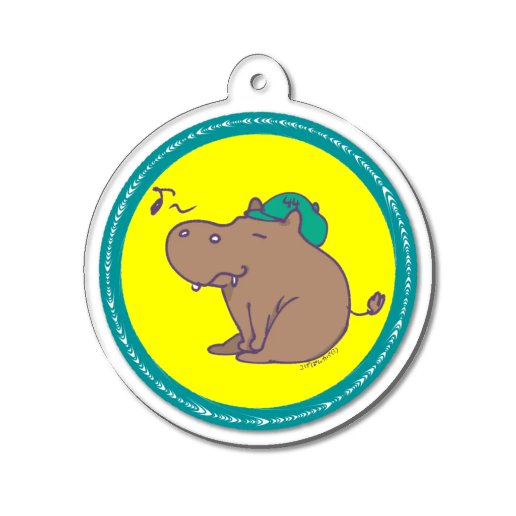 🥖こげぱん🐾のこげぱんカバ？(縁付き) Acrylic Key Chain