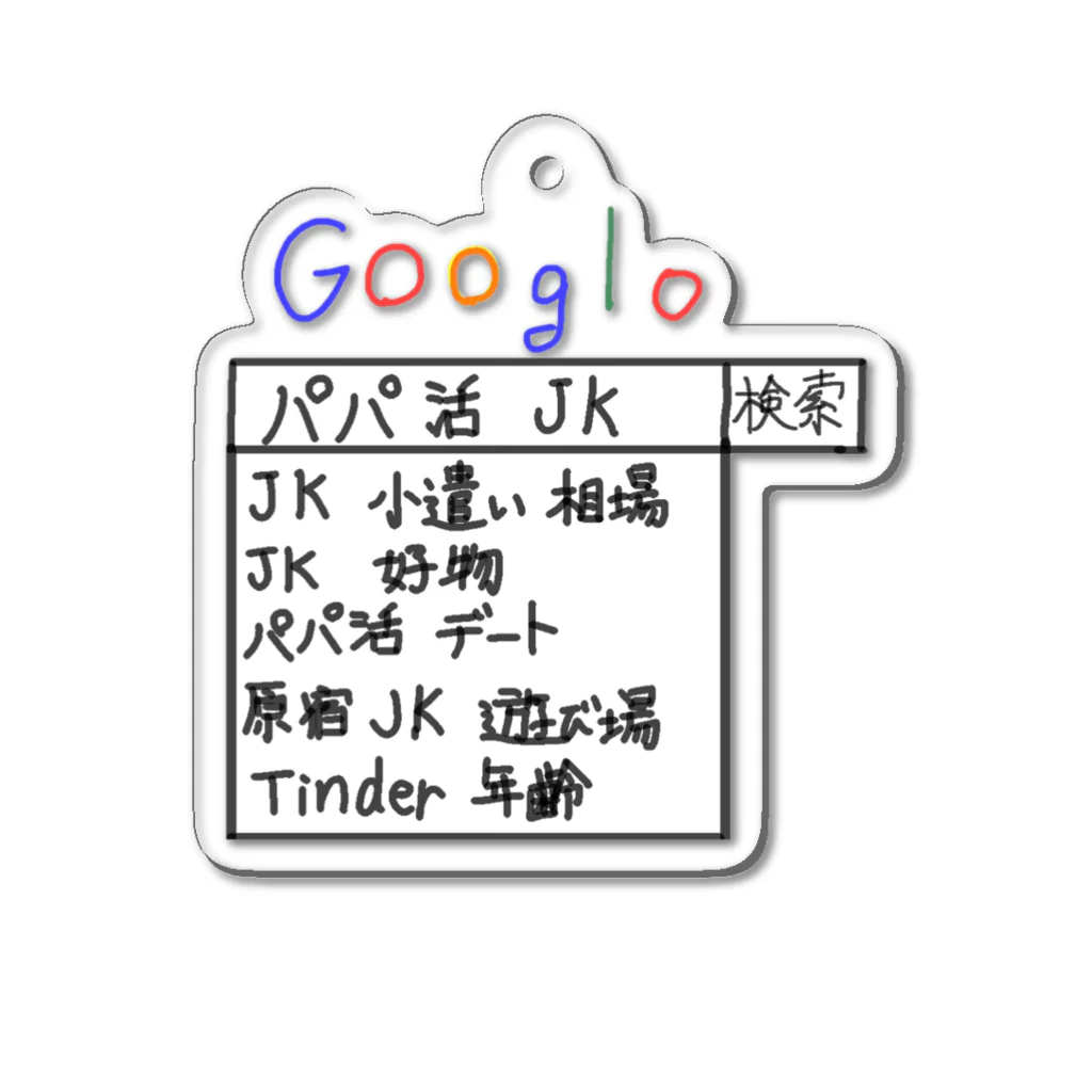 ようのこの世の終わりみたいな検索候補 Acrylic Key Chain