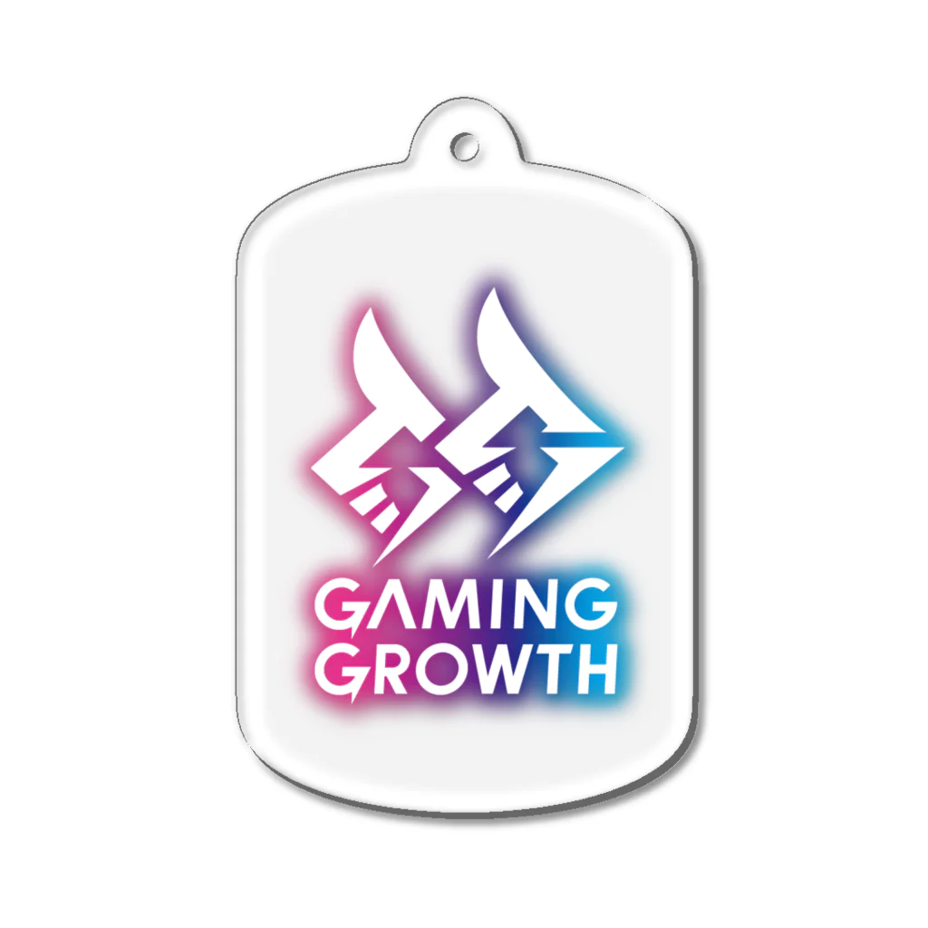 土屋李央のGaming BASE 番組グッズSHOPのGaming Growth アクリルキーホルダー（white  ver） Acrylic Key Chain