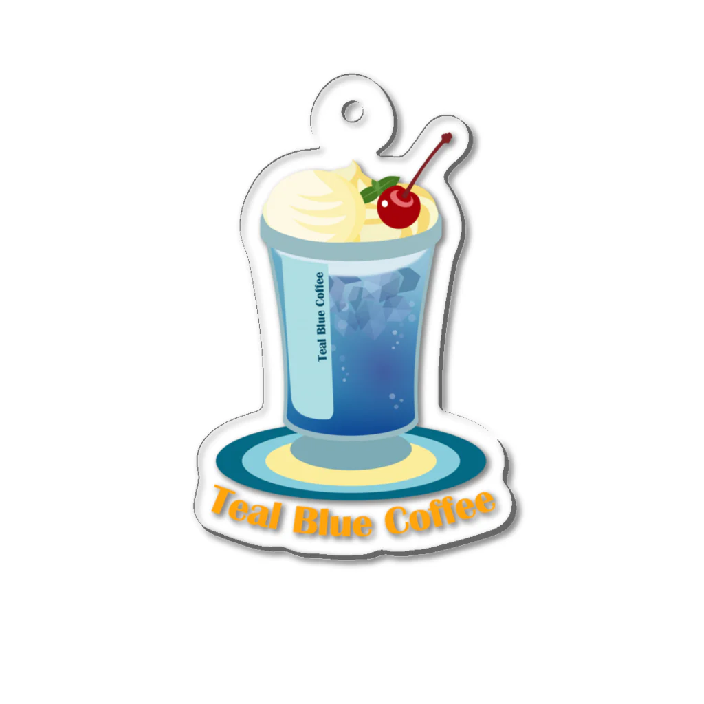 Teal Blue CoffeeのTeal Blue Hawaii アクリルキーホルダー