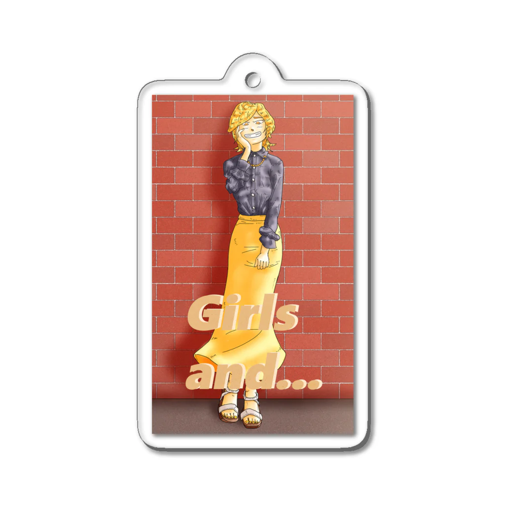 MickunRollのモダンガール２ Acrylic Key Chain