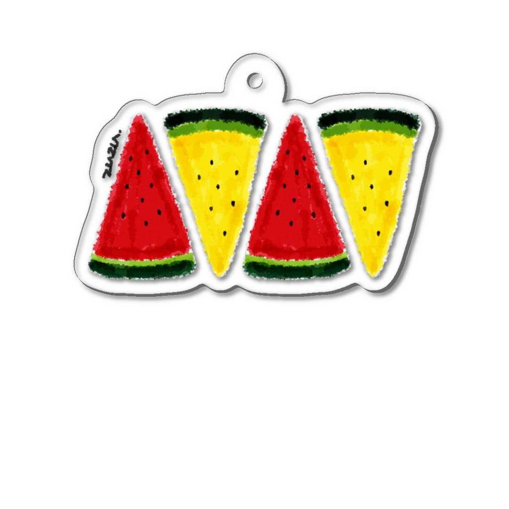 suisuiのスイカ Acrylic Key Chain