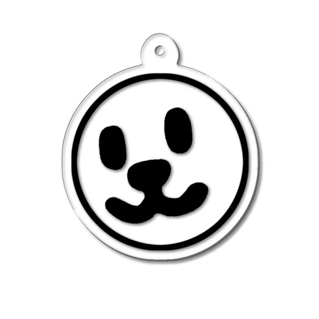 週刊少年ライジングサンズのSmile Face Black Line Acrylic Key Chain