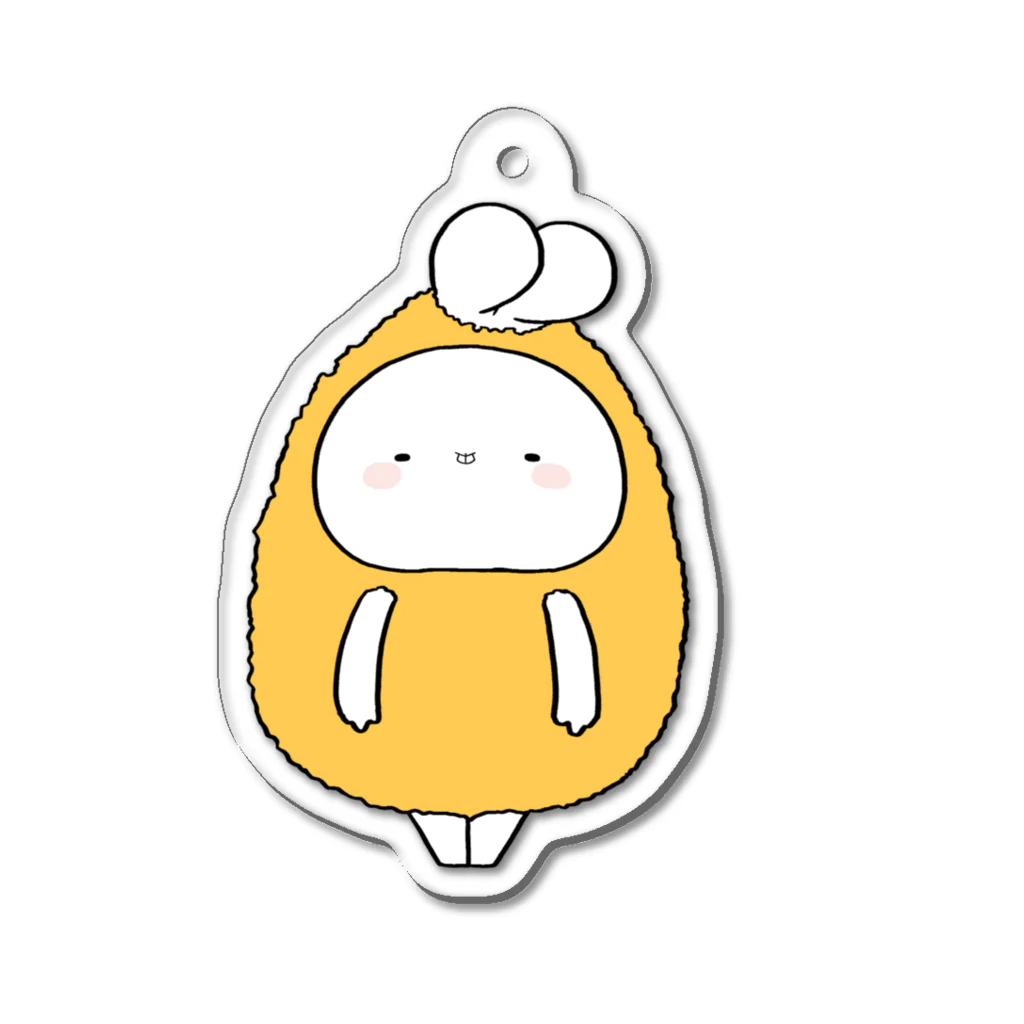 ゆる×ラブ♡うさっくまSHOP(usakkuma-Shop)のエビフライうさ Acrylic Key Chain