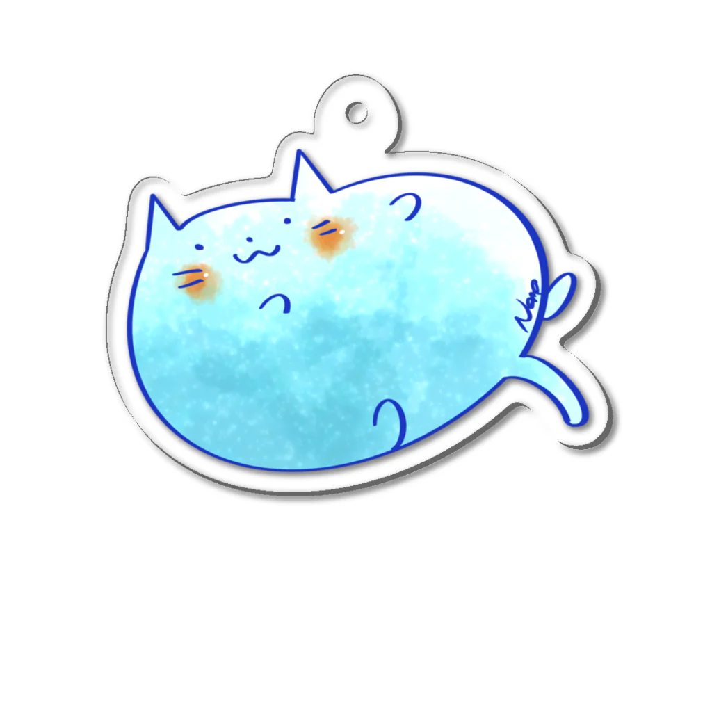 すずのねねこのみせのブルーハワイにゃむねこ Acrylic Key Chain