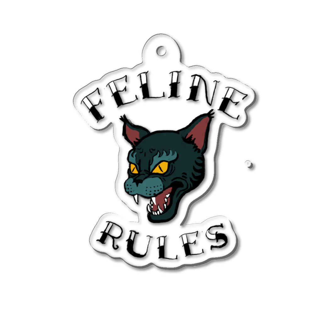 Piper FilthybongのFELINE RULES アクリルキーホルダー