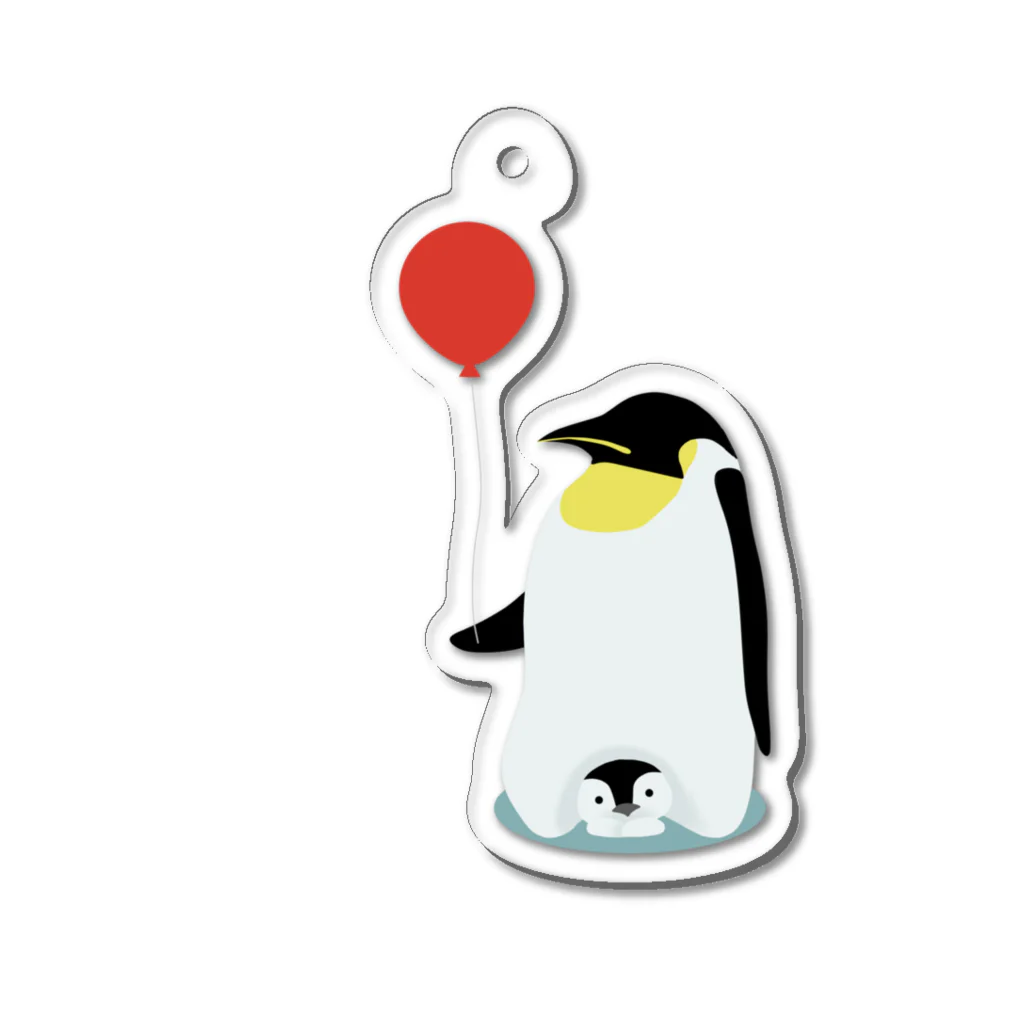 Steloの親子ペンギン Acrylic Key Chain