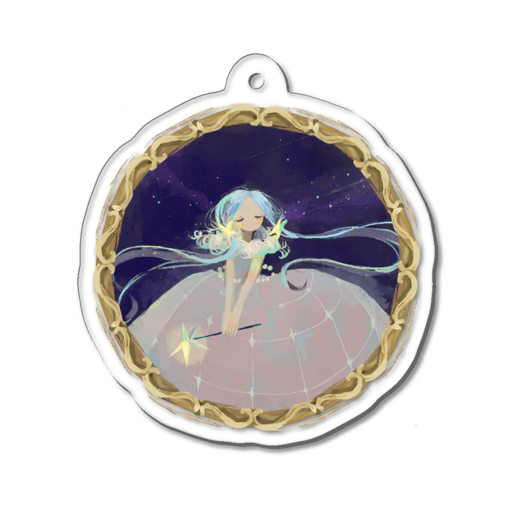 しほ〔 little girl 〕の泡沫の少女 Acrylic Key Chain