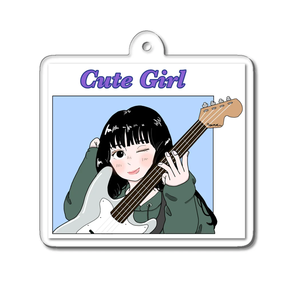 Shirako 商店のCute Girl Acryl keyfolder アクリルキーホルダー