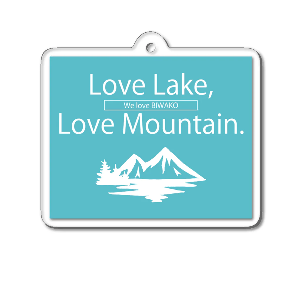 kakinokidoのLove lake,Love mountain. (BIWAKOver) アクリルキーホルダー