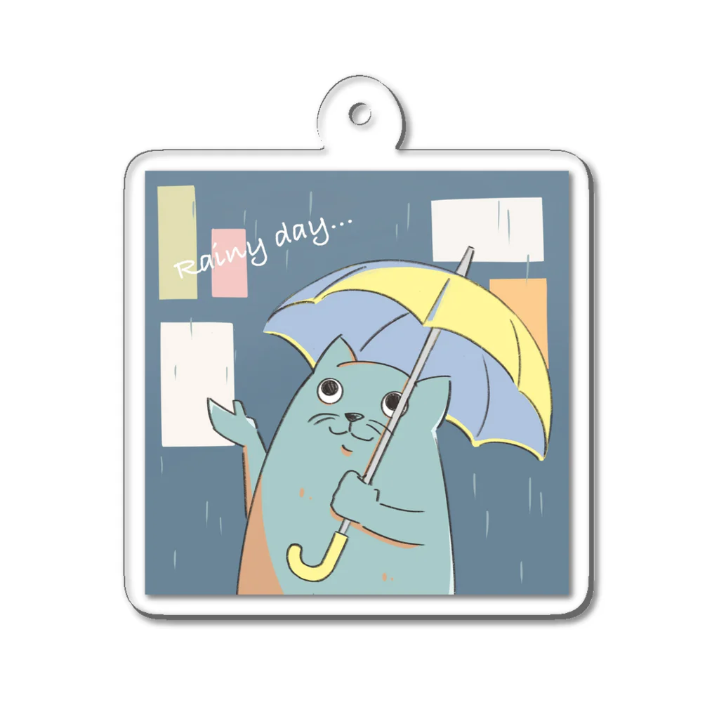 toppi-moppiのボテッとアニマル　猫ちゃんver Acrylic Key Chain