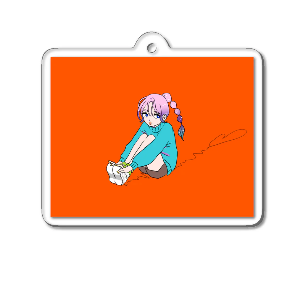 イタリアンクマのエモ女子シリーズ Acrylic Key Chain