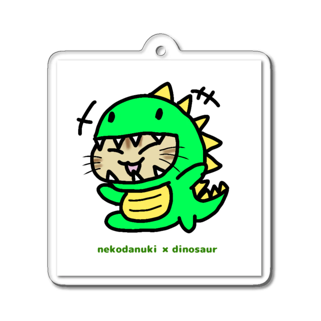 ねこねこにゃんこのねこだぬきザウルス ① Acrylic Key Chain