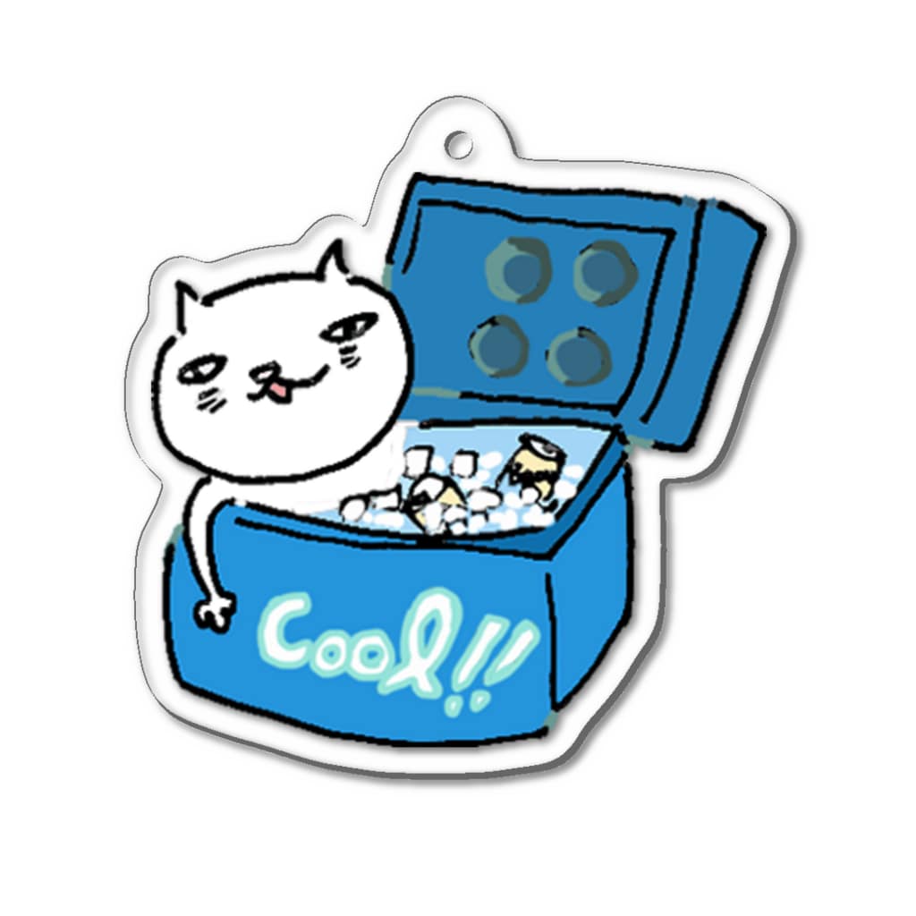きゃんぷねこ Cool Acrylic Key Chain By Sqns Suzuri