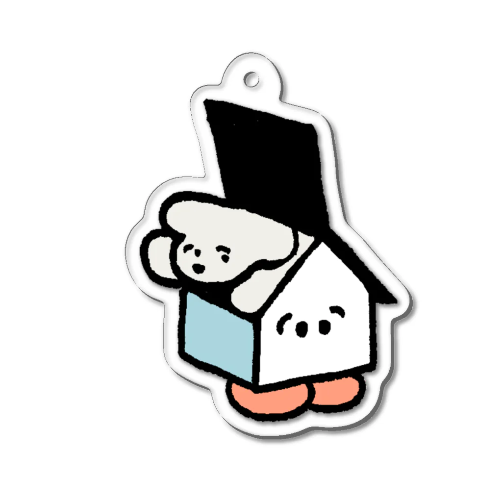 偽装出社のDOG IN THE HOUSE Acrylic Key Chain