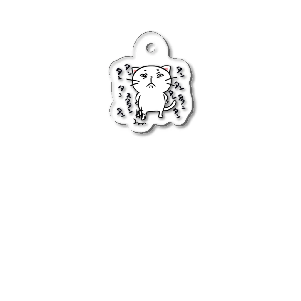 moimoiのしろねこ Acrylic Key Chain