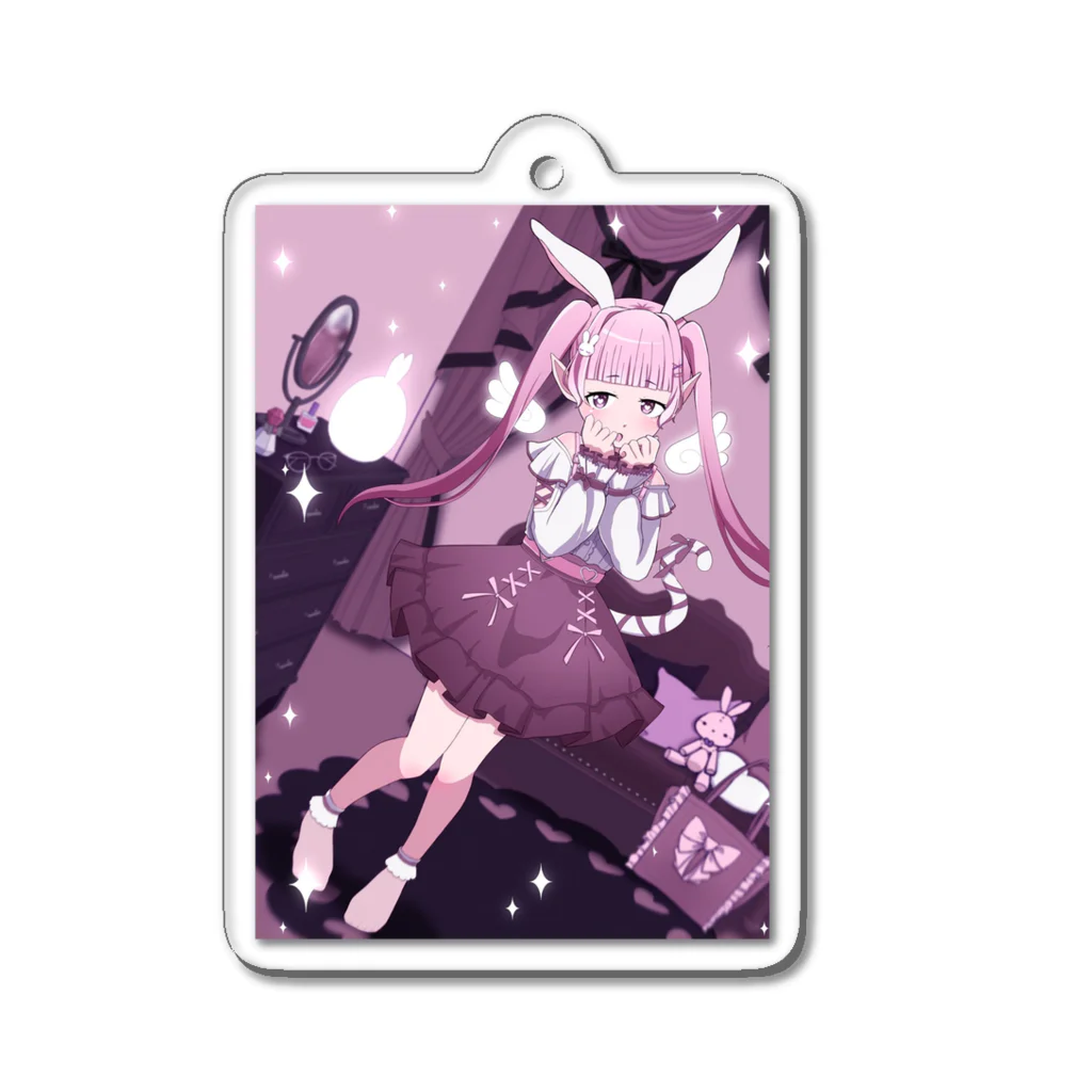 🐰うさぎにゃん🐈のメンヘラうさにゃん Acrylic Key Chain