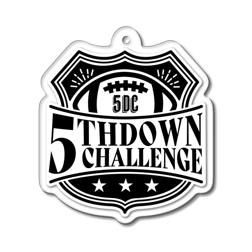 5thdownチャレンジ【NFLアメフト】の5thdownチャレンジデカロゴ Acrylic Key Chain