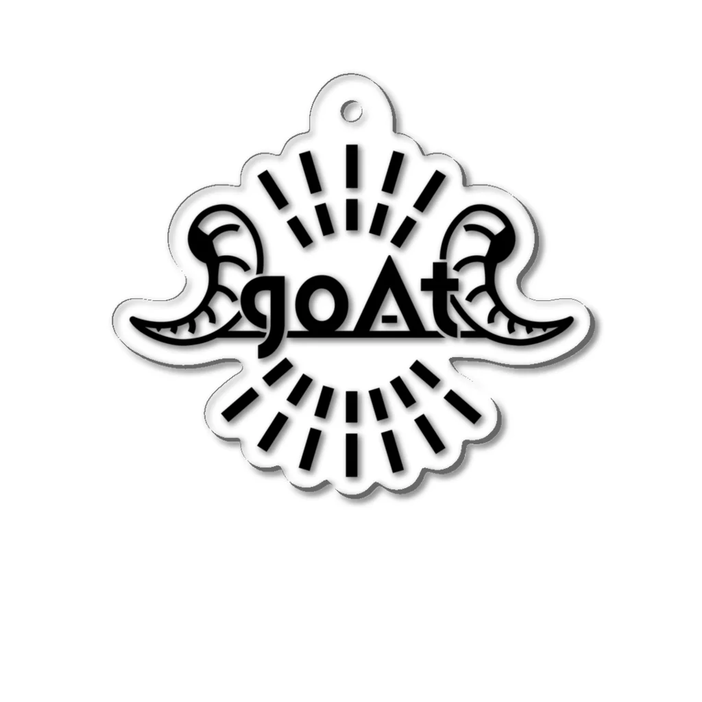 goAtのgoAtオリジナルグッズ：ホワイト Acrylic Key Chain