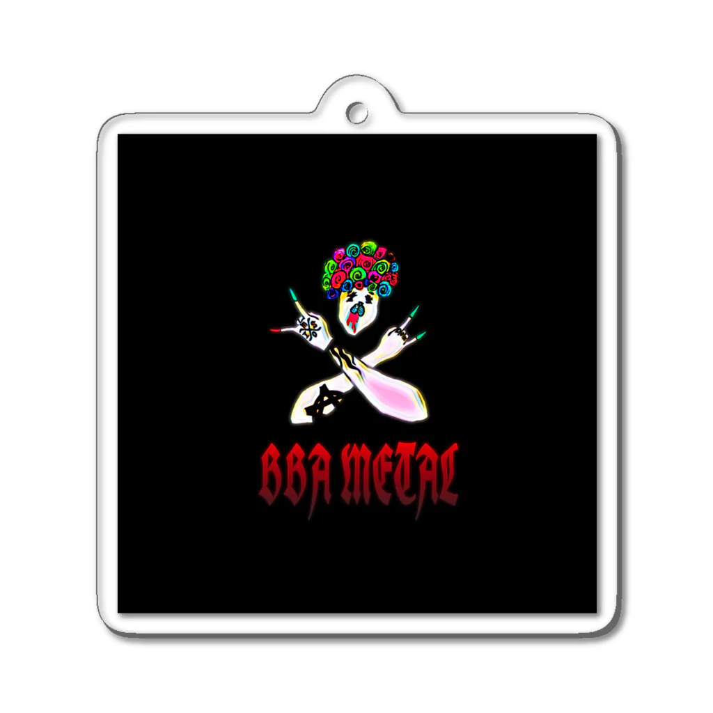 お味噌ちゃん👺LINEスタンプものBBA METAL アクリルキーホルダー