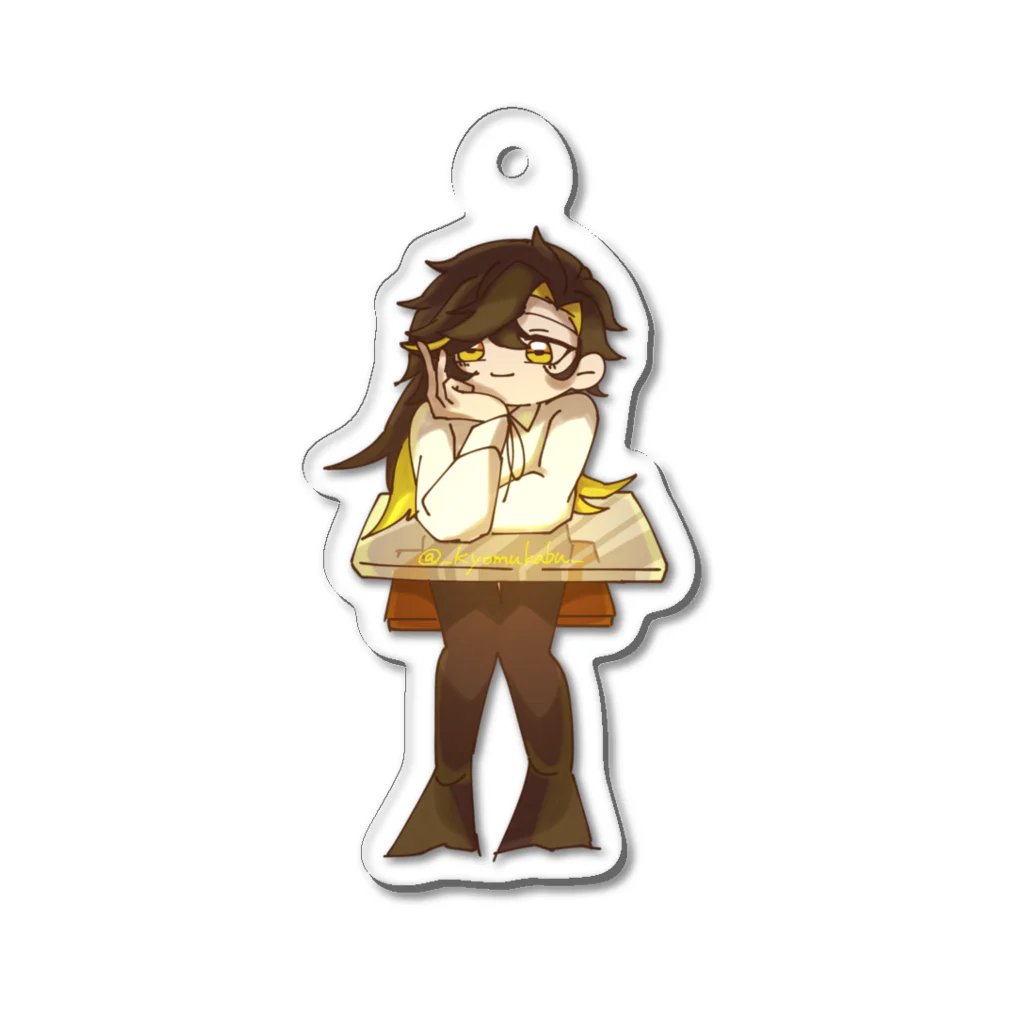 空白 蕪太のこっちを覗く米田さん Acrylic Key Chain