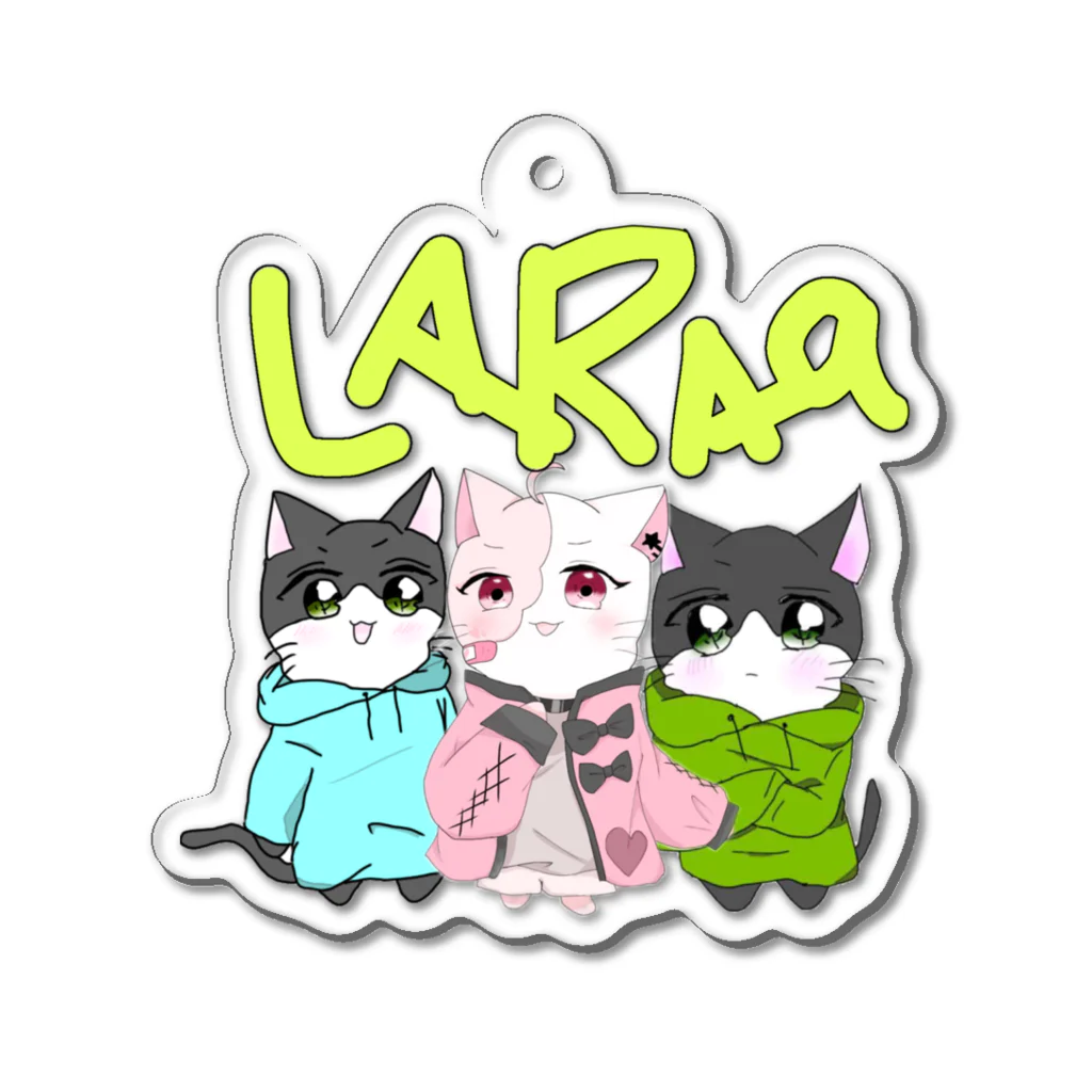 ホワイトブルー　フォロバ💯のLARAaグッズ Acrylic Key Chain