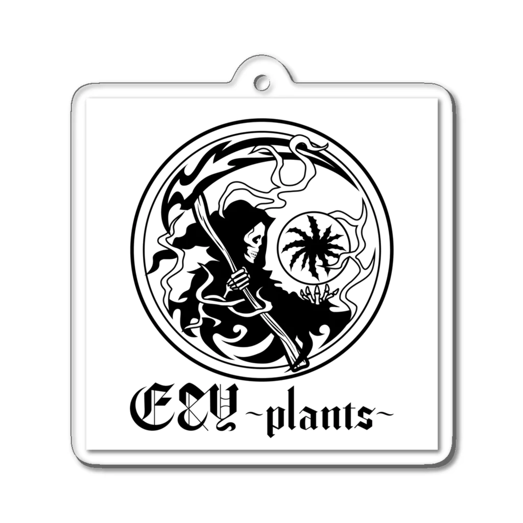 🏠meerkatのいる暮らし🏠のE&Y～plants～  𝒩𝑜.1 Acrylic Key Chain