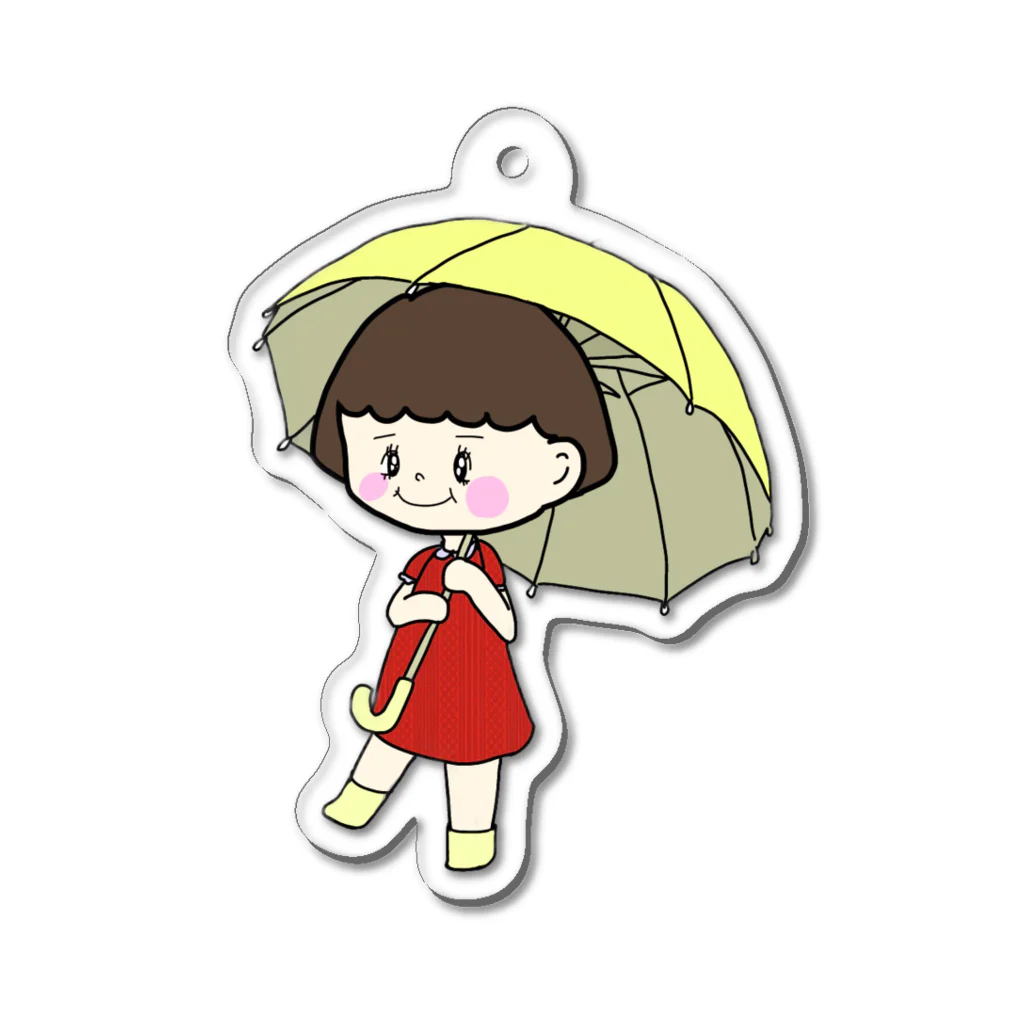 ホタルイカさんの家の雨が、好き Acrylic Key Chain