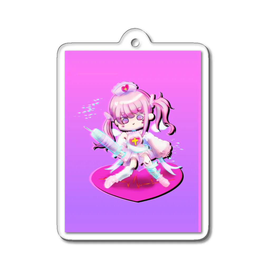 おコメ🌾のツインナースちゃんキーホルダー Acrylic Key Chain