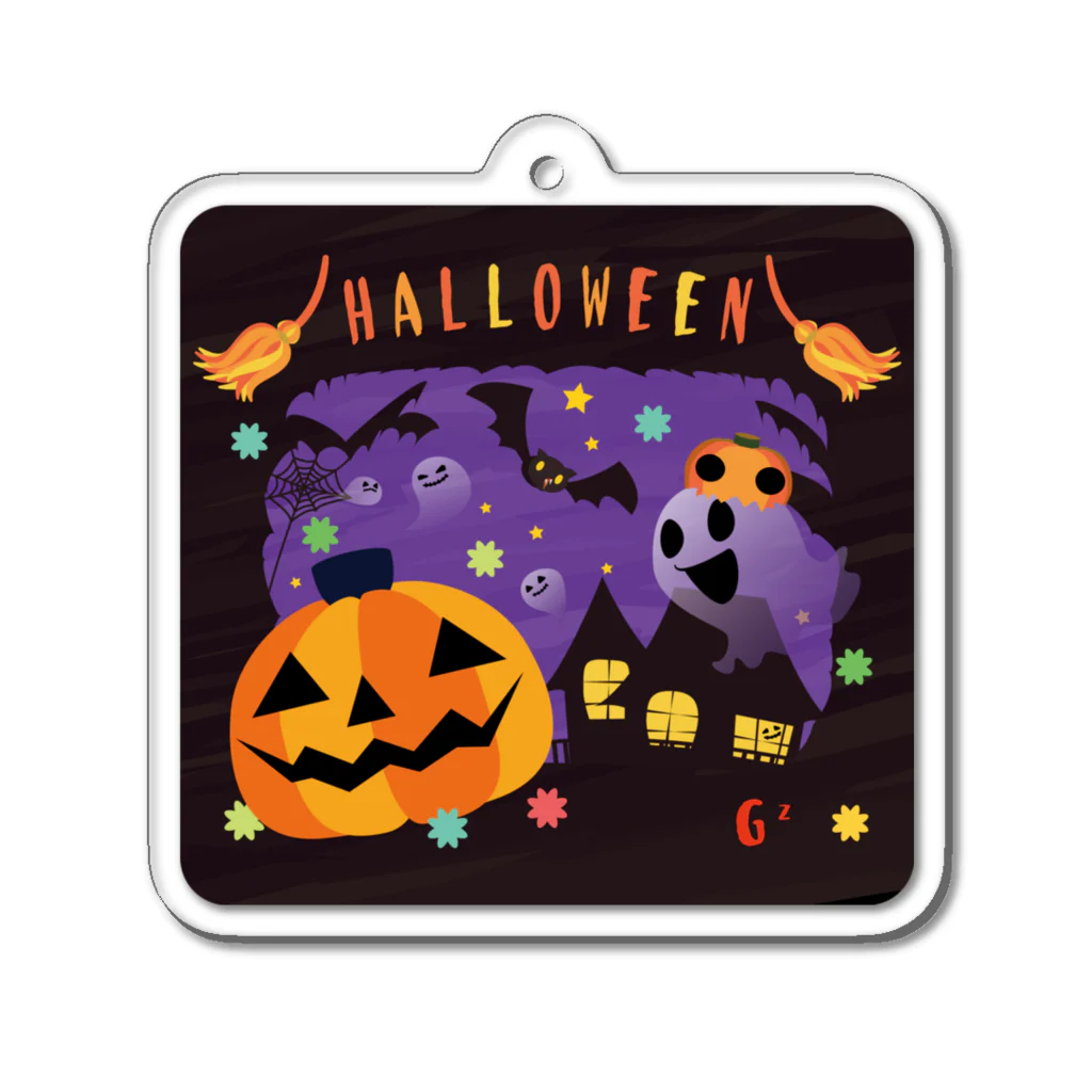 イラスト MONYAAT のacハロウィン Acrylic Key Chain