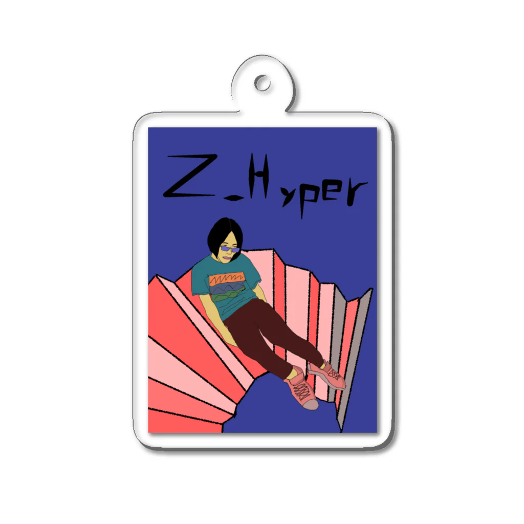 埼玉モジュラー流通センター アパレル部の階段で転げ落ちたZ_Hyper Acrylic Key Chain