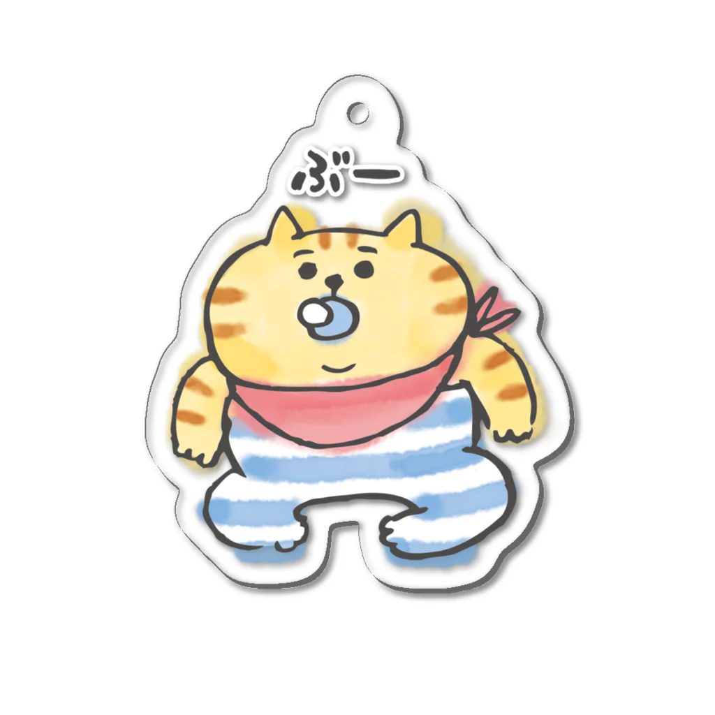 ごろごろにゃんすけのにゃんすけBABY Acrylic Key Chain