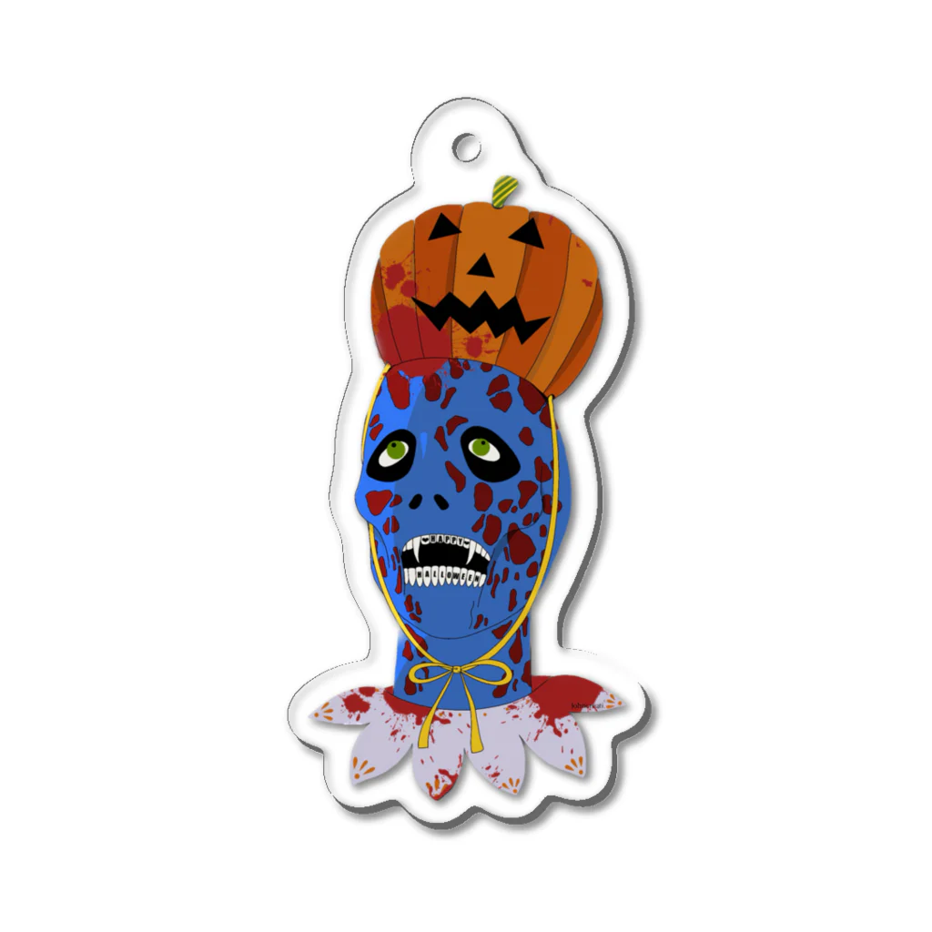 Johncreati.のハロウィンゾンビくん Acrylic Key Chain