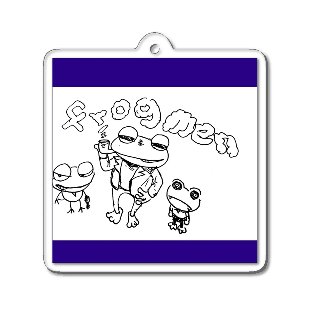 frogmenのカエル屋の蛙野郎 Acrylic Key Chain