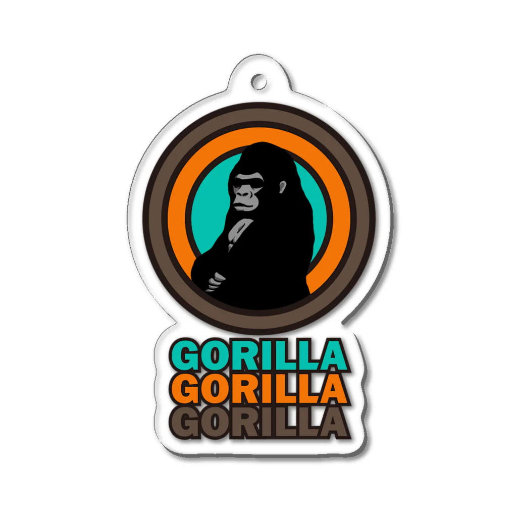 D-FACTORYのGORILLA GORILLA GORILLA Acrylic Key Chain