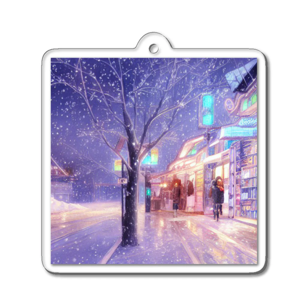 明読斎　―Mendokusai―のGIRL＆SHOP#1 Acrylic Key Chain