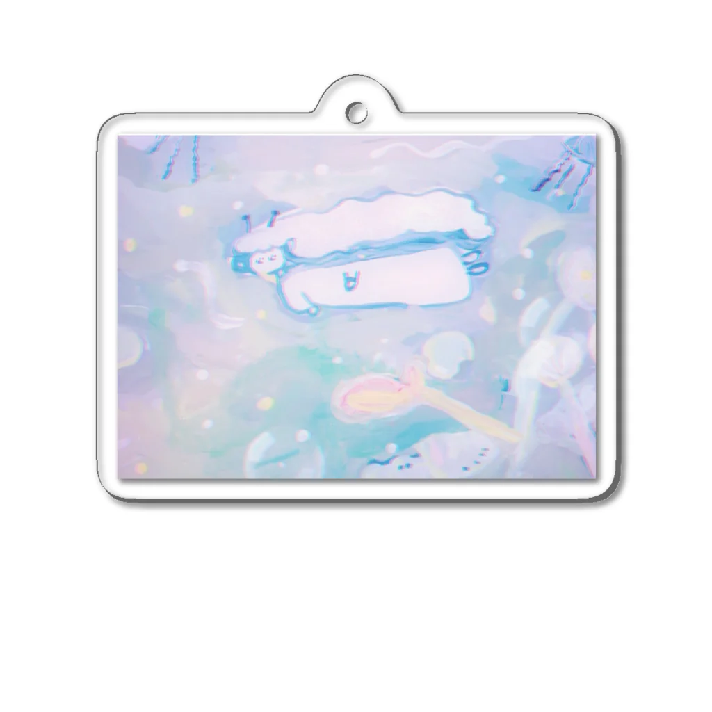 自分用のくらげ少女 Acrylic Key Chain