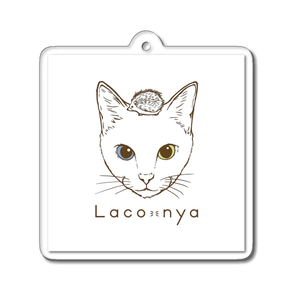 ハンサムシックな猫アクセサリー　Laco-nyaのラコにゃ Acrylic Key Chain