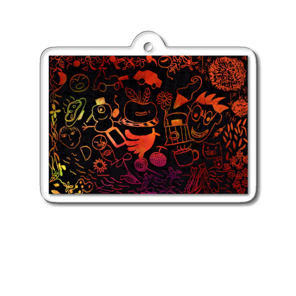 tanu-タヌ-のI love  collection  Acrylic Key Chain